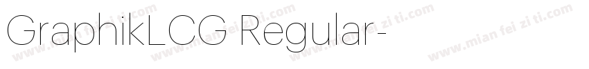 GraphikLCG Regular字体转换